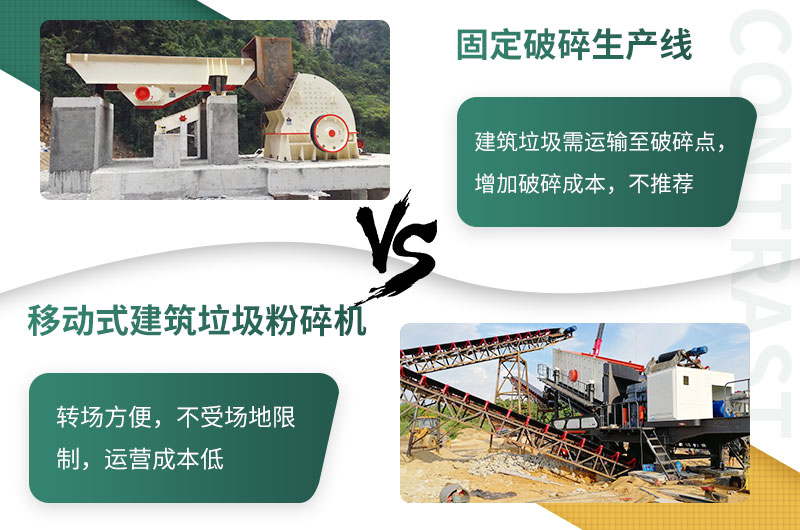 相對于建筑垃圾來講，移動式更勝一籌